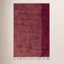 Essi Red Hand-Woven Wool Shag Rug