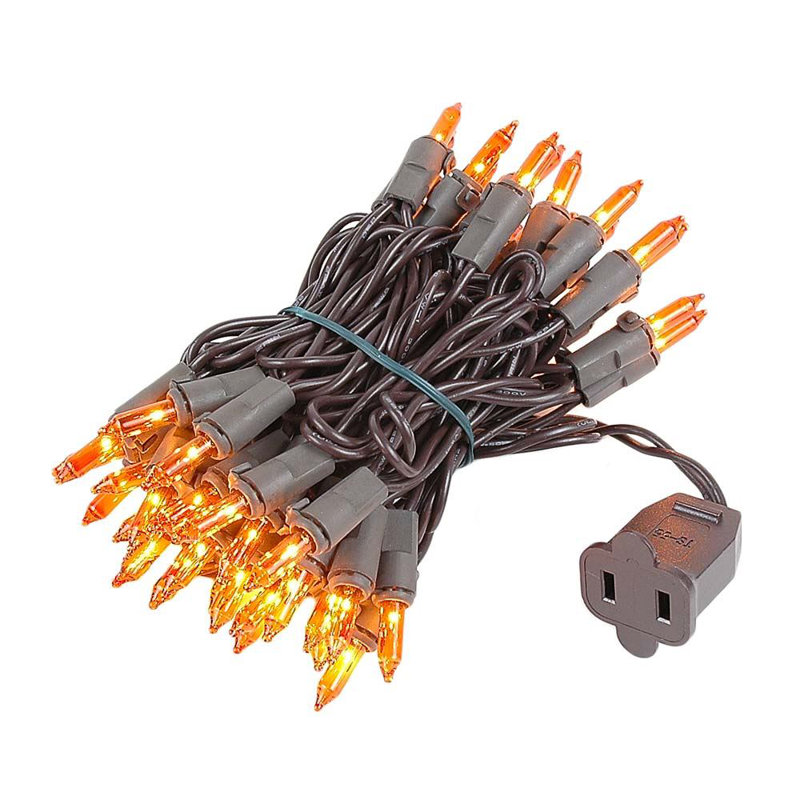 Mini-chaîne pour l’extérieur 11'50 ampoules Pirtle, ambre, Brun