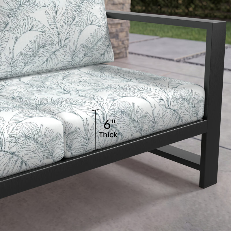 Canapé d'extérieur de 80 po de largeur avec coussins Sunbrella® Trasdamad