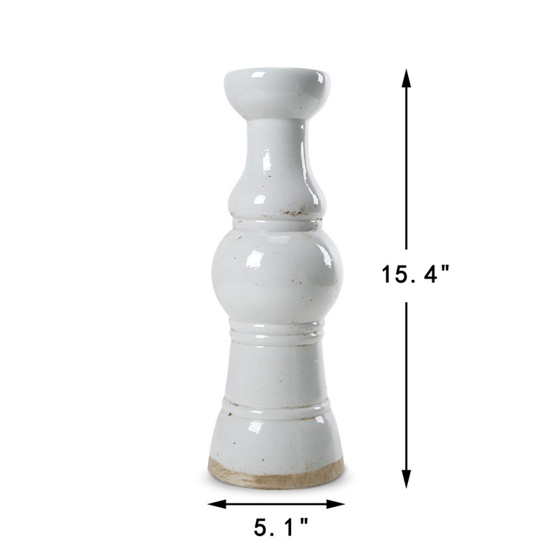 Candlestick, 15.35" H x 5" W x 5" D