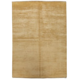 Hand-Knotted High-Quality Yellow Area Rug