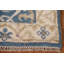 Tapis de couloir bleu 3 pi Oushak