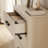 Farmhouse 3 Drawer Dresser Set Of 2, Wooden Chest Of Drawers, Large Nightstand Bedside Table, Modern Closet Storage Organizer For Bedroom, Hallway, Living Room, Living Room, Hallway, Beige-716845352
