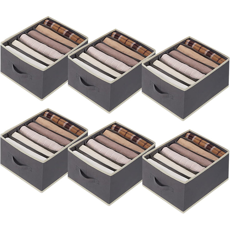 6-pack Large Wardrobe Organizers With Handles