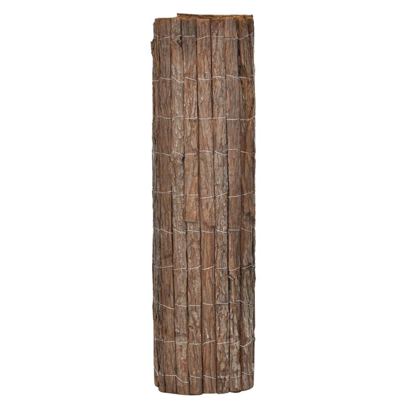Vedant Bark Privacy Fence, 125cm H x 400cm W x 1cm D