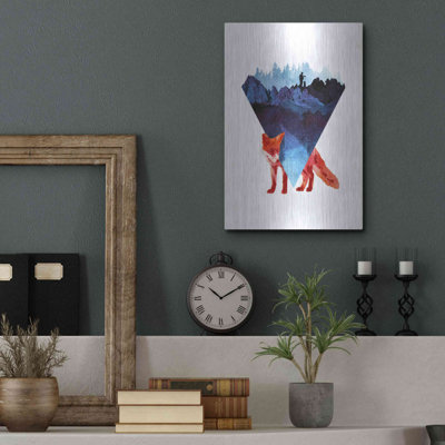 «Risky Road» par Robert Farkas, Millwood Pines, art mural en métal, 12 po x 16 po