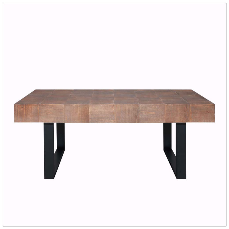 Table basse rustique en bois industriel