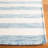 Emek Hand Woven Flat Weave Wool/Cotton Striped Rug in Blue/Ivory-58807070
