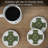 Celtic Cross 4-Pack Natural Sandstone Coasters