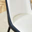 Chaises de salle à manger modernes en polyuréthane épissé avec pieds décorés, ensemble confortable et élégant de 4 espaces de salle à manger-542027968