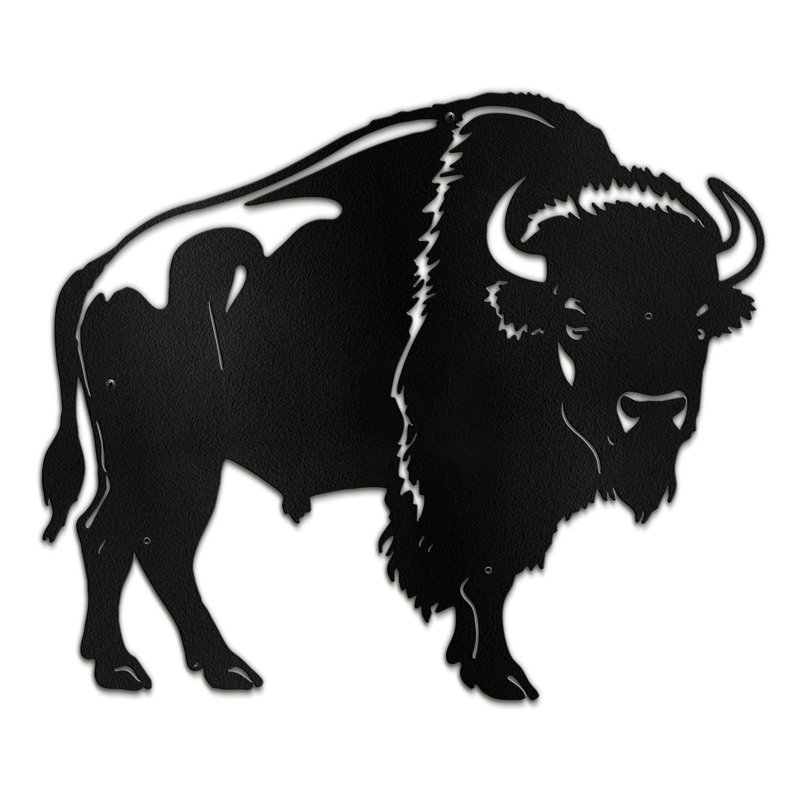 Wall Decor Metal, 12" H x 18" W x 0.05" D, Black