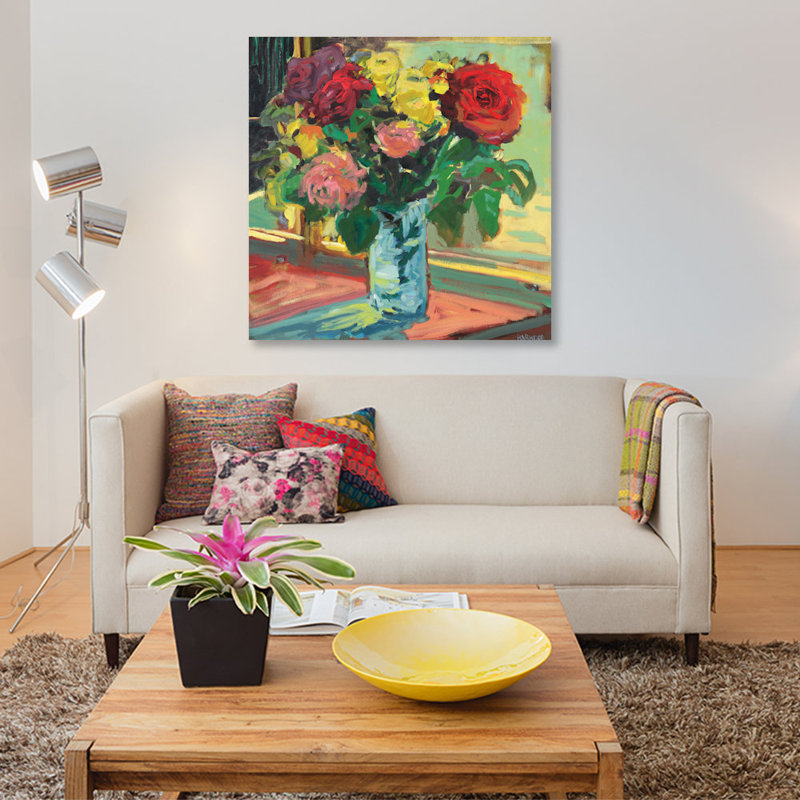 «Window Sill II», reproduction sur toile, H 26 po x l 26 po x P 1,5 po, Toile tendue, Pas de tapis