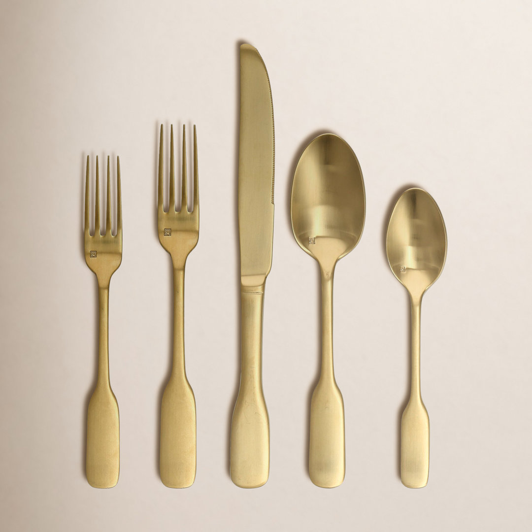 Fortessa Ashton 18/10 Stainless Steel 20 Piece Flatware Set (Service for 4) Fortessa 