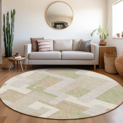 Premium Machine Washable Prisco Beige Rug