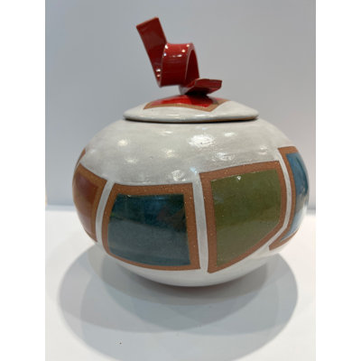 Vase de table en grès fabriqué à la main par Russell Mott