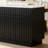 58"Multi‑Storage Sideboard With Fluted Panels & Engineered Marble Top