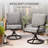 Swivel Patio Dining Armchair with Cushion (Set of 2)-97577779