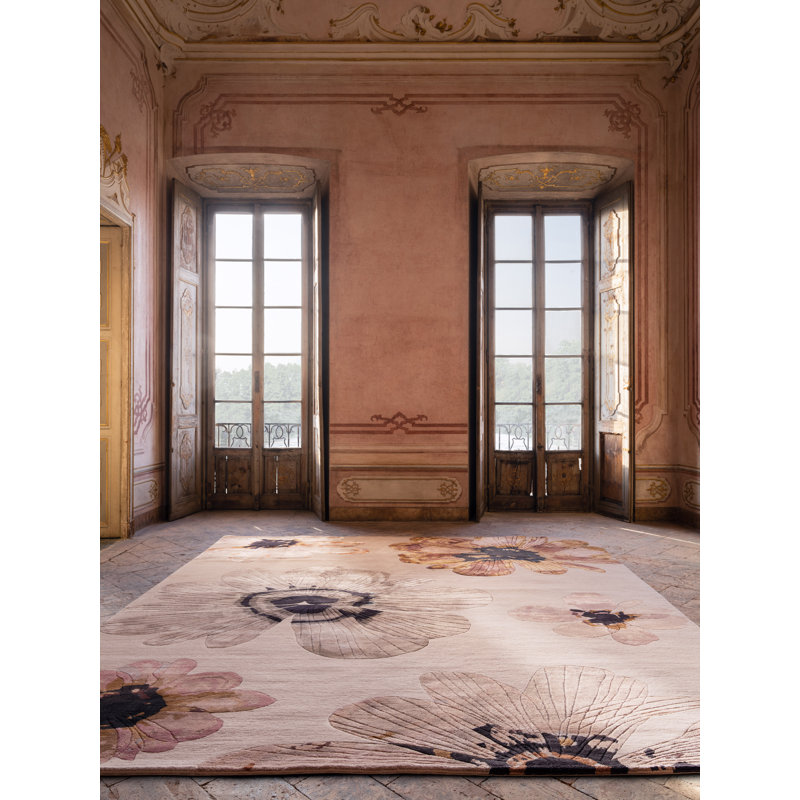 Anemone Pearl Area Rug, Rectangle 6' x 9'
