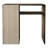 32 INCH WRITING DESK WITH SHELF CABINET IN BROWN OAK-455459466