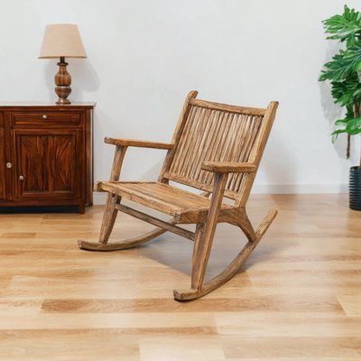Elm solid wood rocking chair Solid Wood