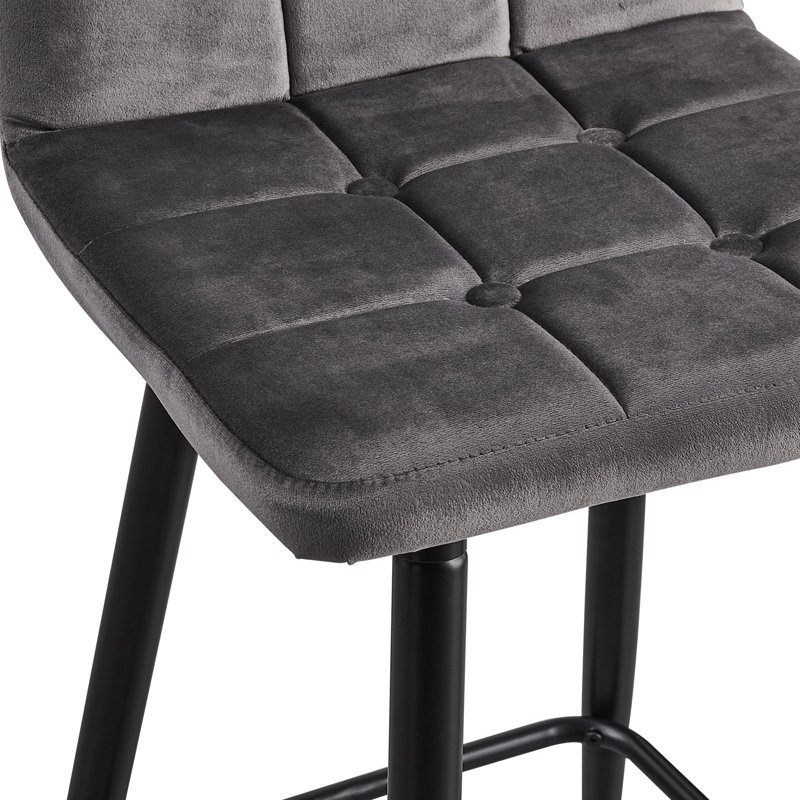 Akshata 64.5cm Bar Stool, Grey