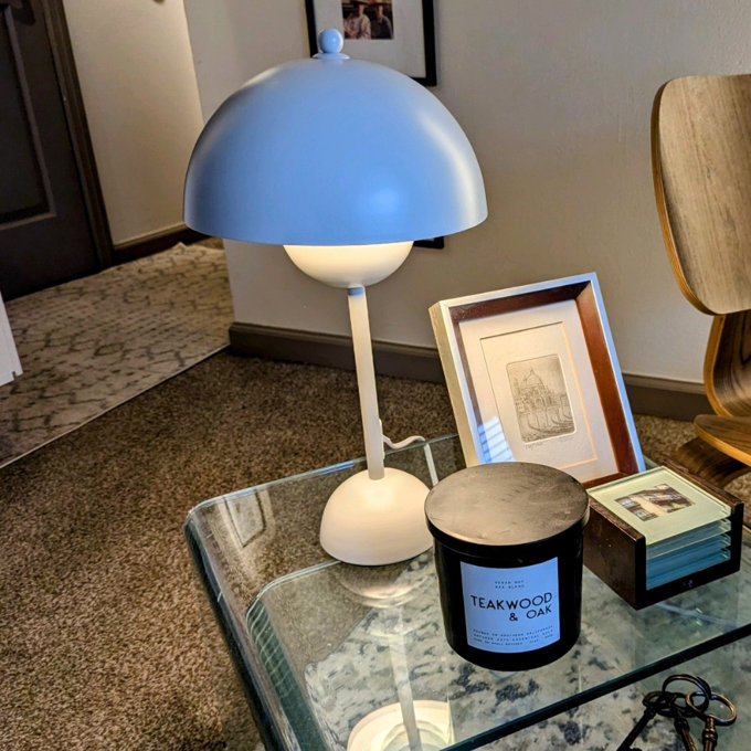 Luminara Ceramic Table Lamp, Modern Table Lamp For Living Room, Bedroom, Bedside Desk Lamps