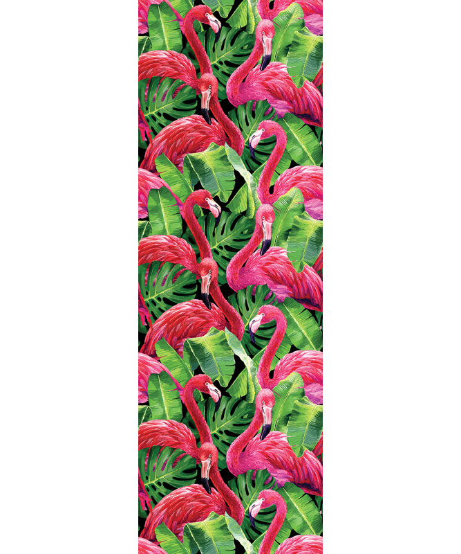 Flamingos 3.20m x 106cm Matte Wallpaper Panel