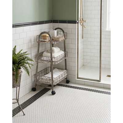 Iron Freestanding Bathroom Shelves