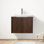 Meuble-lavabo à fermeture en douceur avec lavabo, pour petite salle de bain
