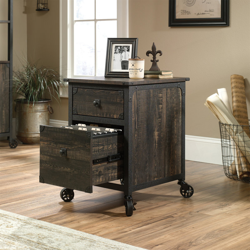 Caisson à dossiers lisse avec cadre en métal durable et conception mobile pour une organisation de bureau efficace