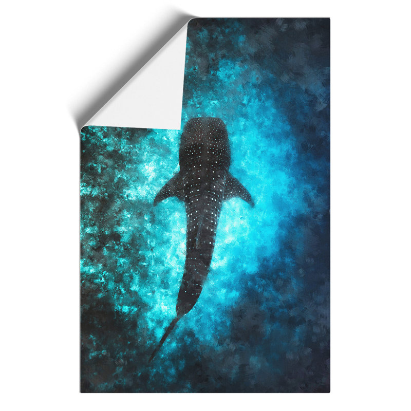 Whale Shark Painting - Frameless Print, 30cm H x 21cm W x 0.1cm D