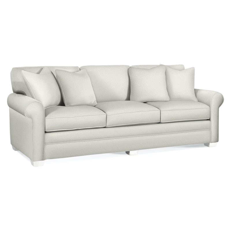Bedford Upholstered 98'' Sofa, Frost White, Elite Chocolate; 0321-72