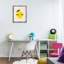 «Lemon with Eyelash», art mural encadré flottant par Jessica Beck-982895749-978377008