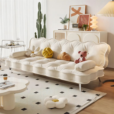 Nashlie 85.11'' Velvet Sleeper Sofa