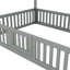 Lit en bois avec clôture et porte-112559360-112559362