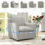 Ensemble de salon 2 pièces avec canapé convertible et fauteuil d'appoint pivotant