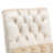 Beige Velvet Accent Chair With Foam Filled Cushion And Elegant Look Armchair Soft Upholstery Construction-1470146342