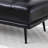 55"Inch Width Modern End of Bed Bench, Faux Leather Upholstered With side table, 360-degree Swivel tray couch-112917704