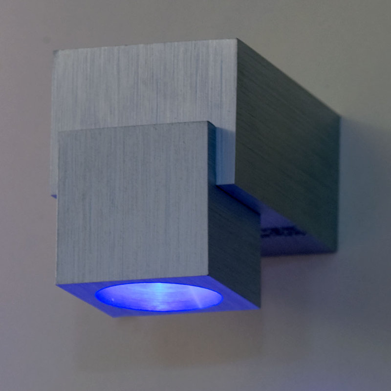 Noell LED Flush Mounted Sconce, Blue