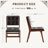 Upholstered Dining Chairs Set Of 4 With Rubber Wood Leg For Dining Room, Kitchen, Living Room.