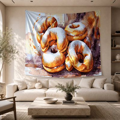 Tapisserie murale Desserts Beignets