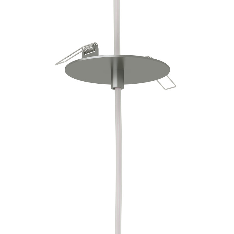 Luminaire suspendu cylindrique à 1 lumière DEL Fiscus, Aluminium traité au jet de sable