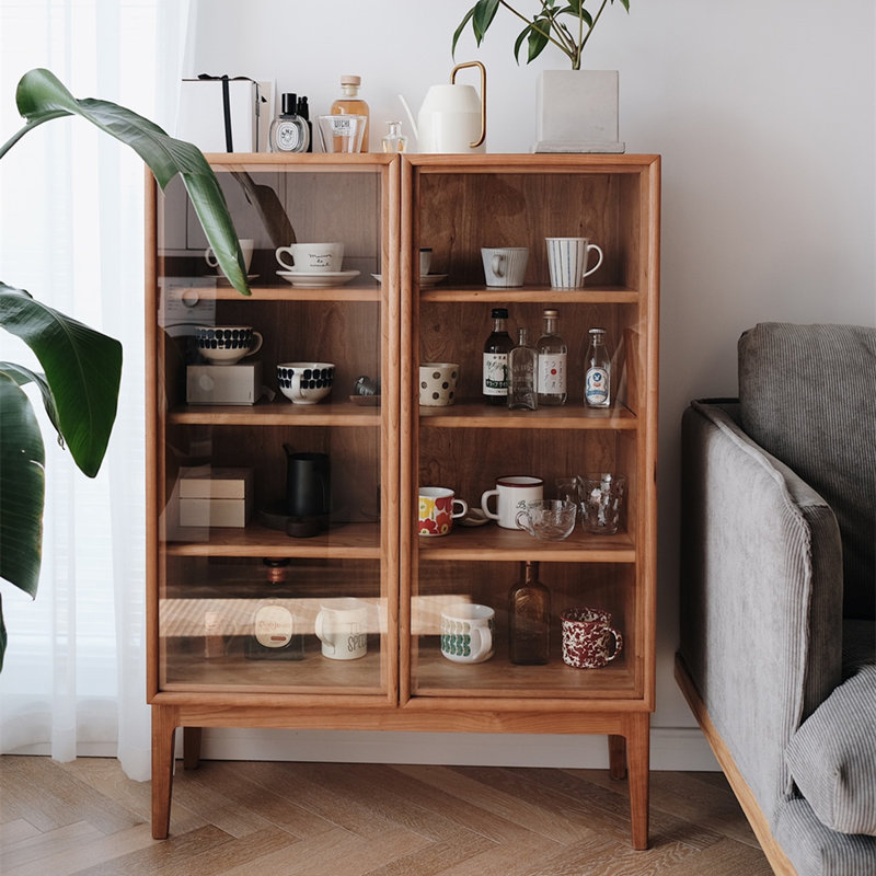 Brown Solid + Manufactured Wood Display Cases