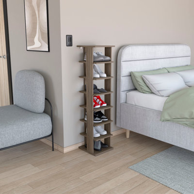 8-Tier Vertical Shoe Rack Wengue