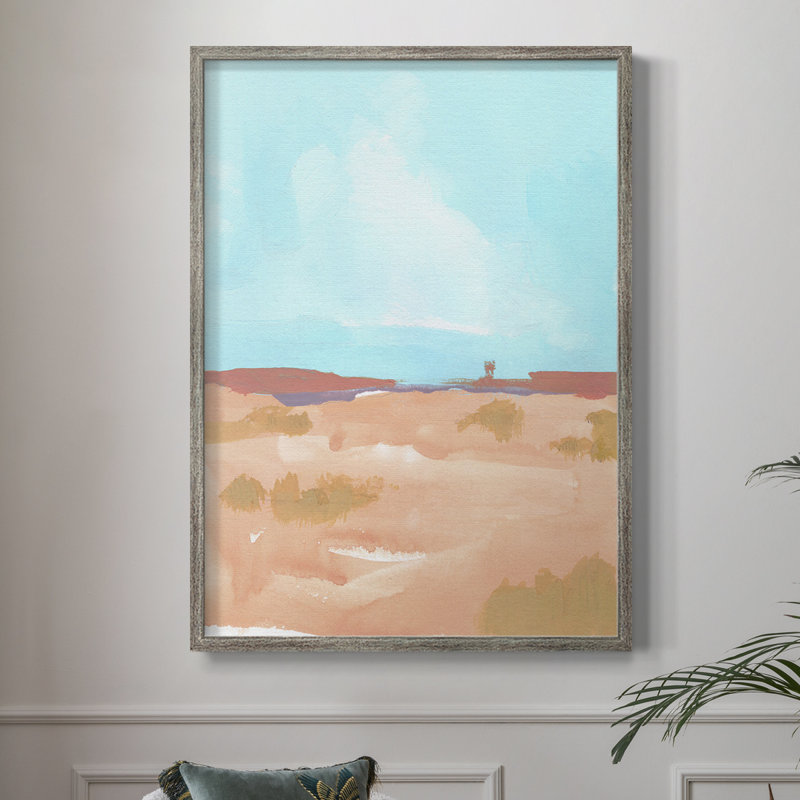 «Large Open Spaces II», reproduction encadrée - bois massif, H 11 po x l 9 po