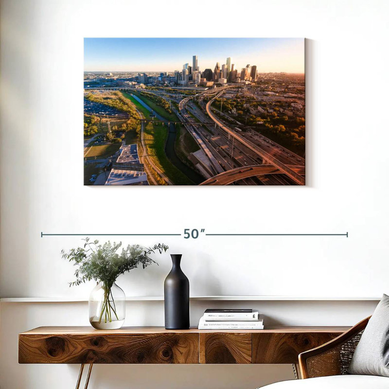 Horizon urbain de Sirci à Houston, H 24 po x l 36 po