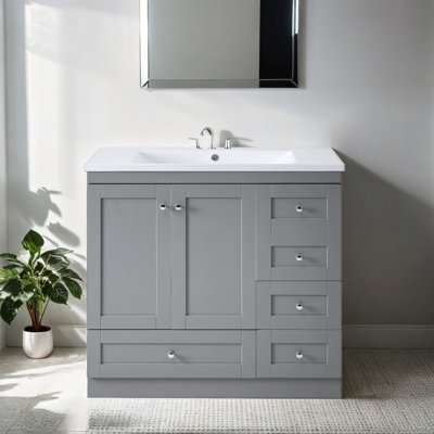 Altura 36'' Single Bathroom Vanity with Resin Top