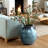 17.5'' H Gradient Blue Ceramic Round Vase