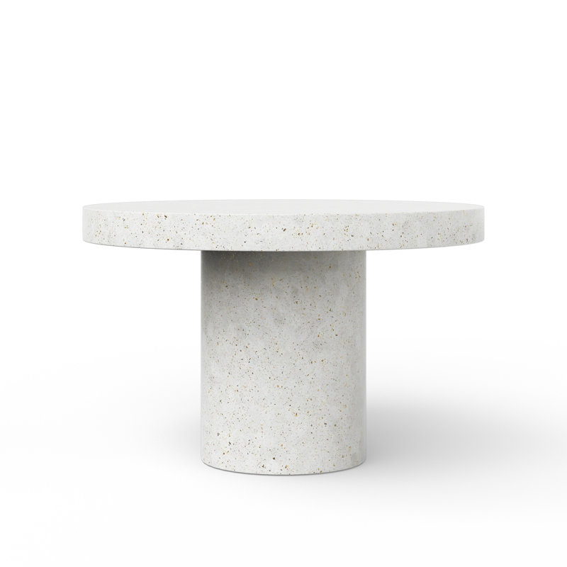 Round Circa 4 Dining Table, 47.25" Round, Dining Table (30.25" Height), Ivory Terrazzo