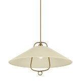 Pawley Pendant in Historic Bronze and Soft Sand by Cortney Bishop